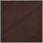 Kahverengi 100X100 Düz İpek Twill Eşarp 