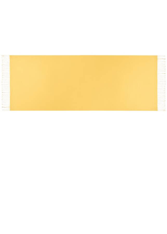 Sarı Reversible Silk Çift Taraflı İpek Şal - Aker (1)