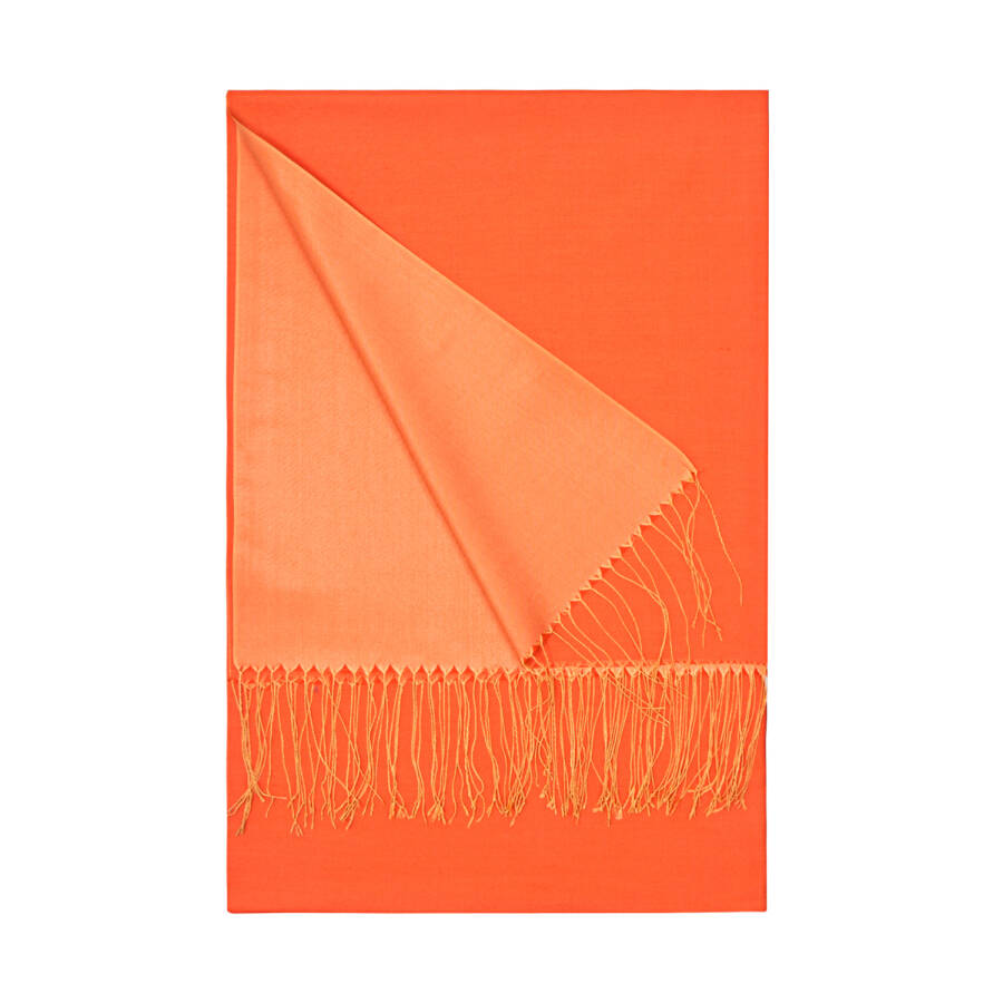 Renkli Reversible Silk Çift Taraflı İpek Şal - 1