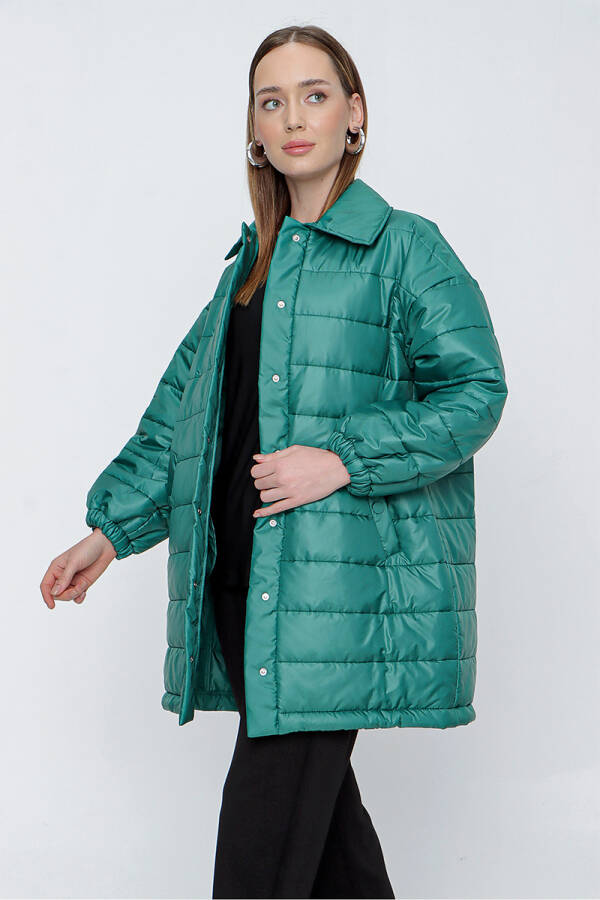 Yeşil Şişme Mont - 2