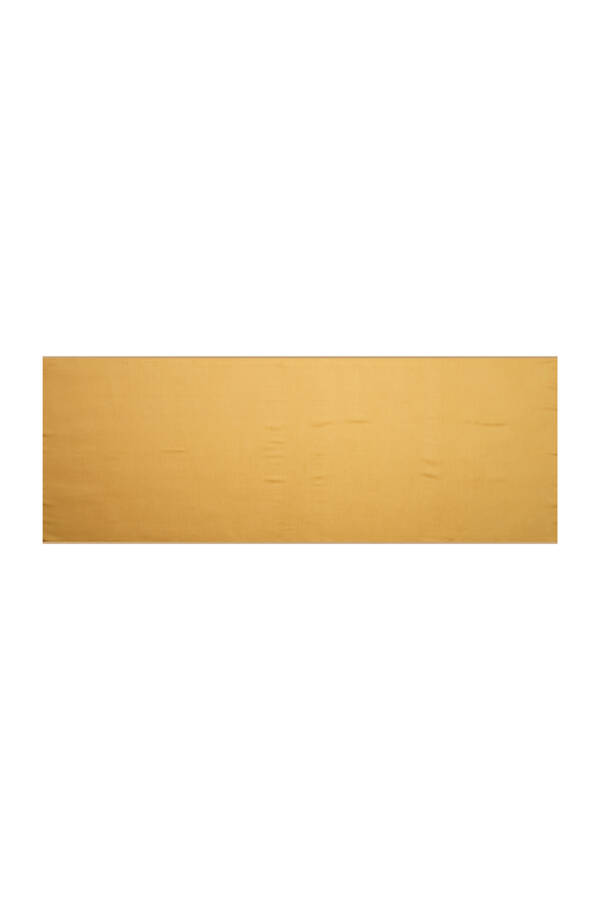 Sarı 75X190 CM 1040100 Simli Monogram Şal - 1