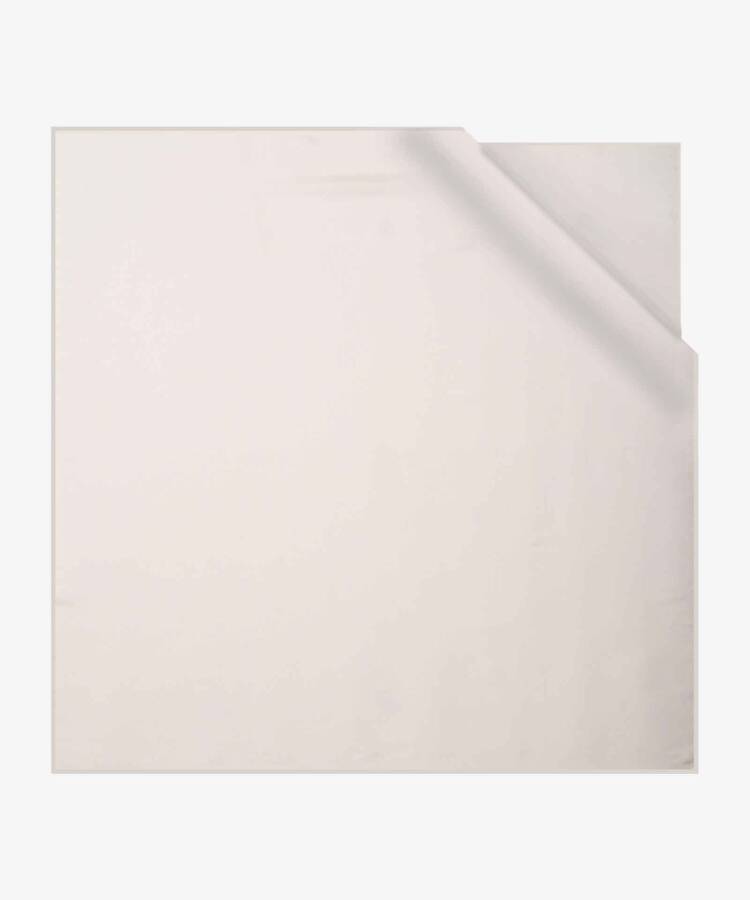 Düz Renk 100X100 Simli Monogram Eşarp - 1