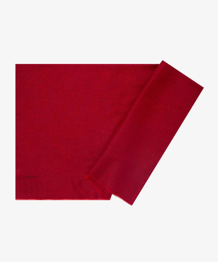 Kırmızı 75X200 Simli Şal - 1