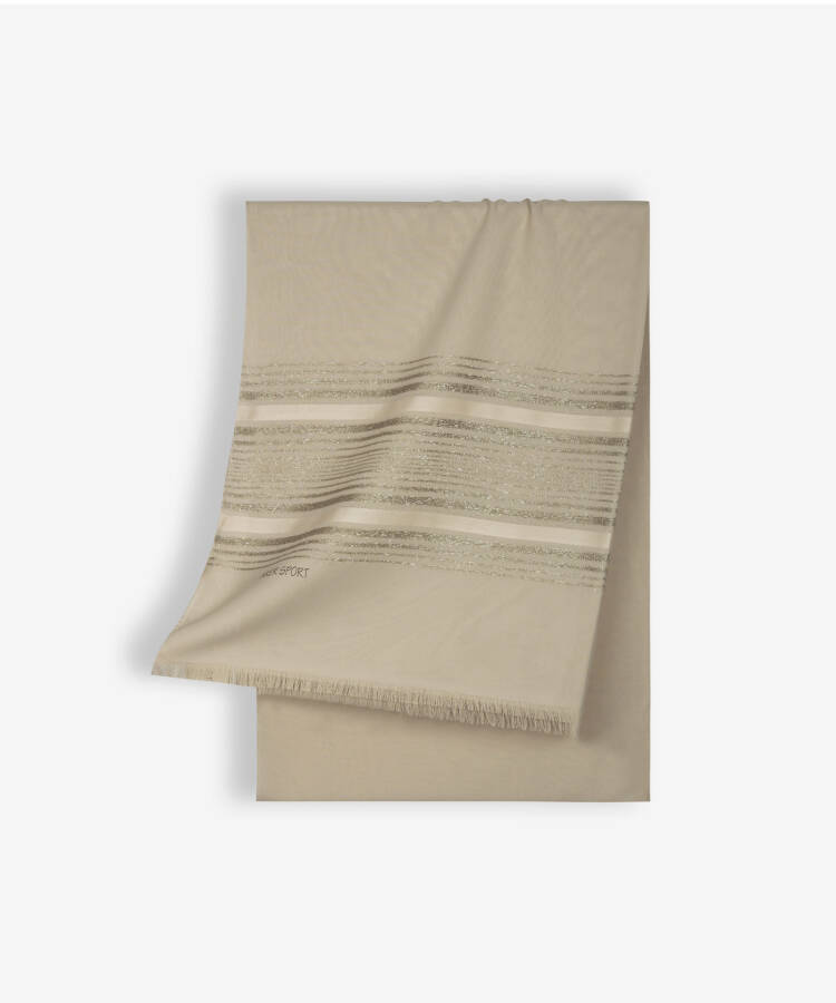 Vizon 70X200 Simli Şifon Şal - 1