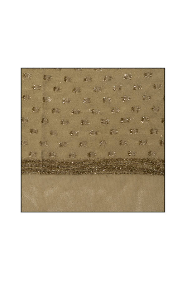 Haki 70X200 Simli Jakar Şal - 1