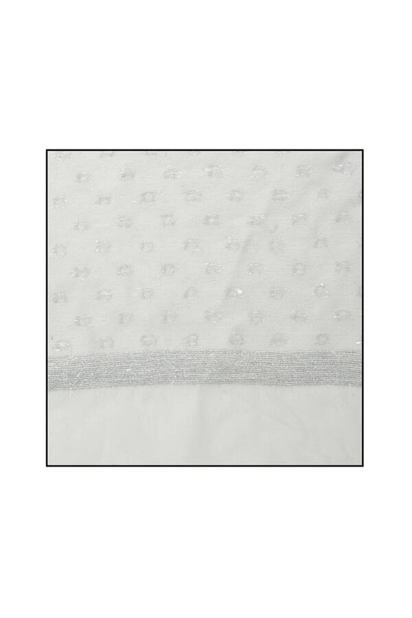 Gri 70X200 1060300 Simli Jakar Şal - 1