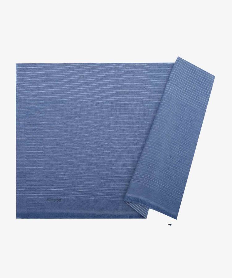 Mavi 80 X 200 CM 1070100 Simli Çizgili Şal - Aker Sport