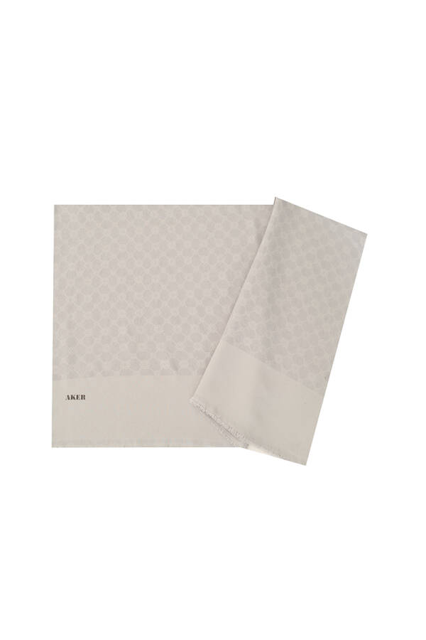 Açık Gri 75X190 CM 1090100 ELEGANCE MONOGRAM ŞAL - 1