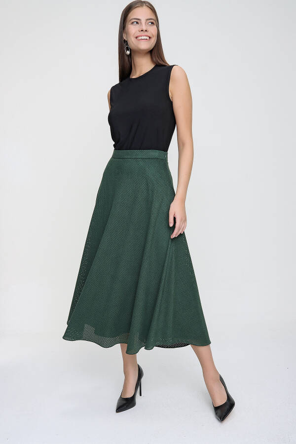 Yeşil Süet Etek - 4