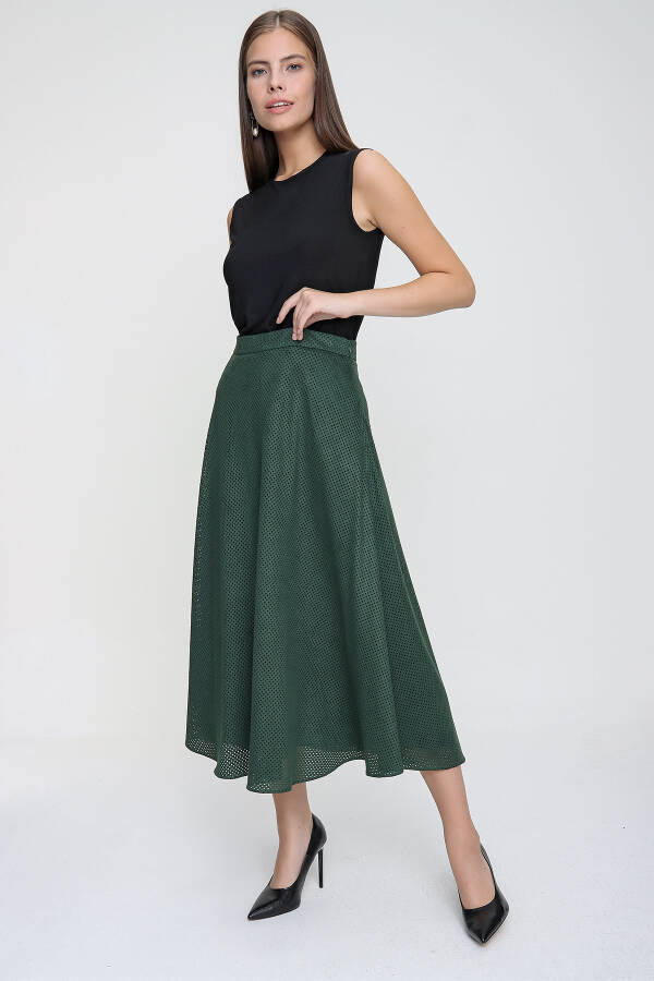 Yeşil Süet Etek - 5