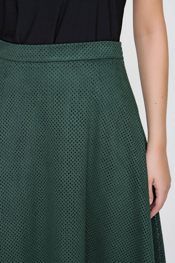 Yeşil Süet Etek - 6