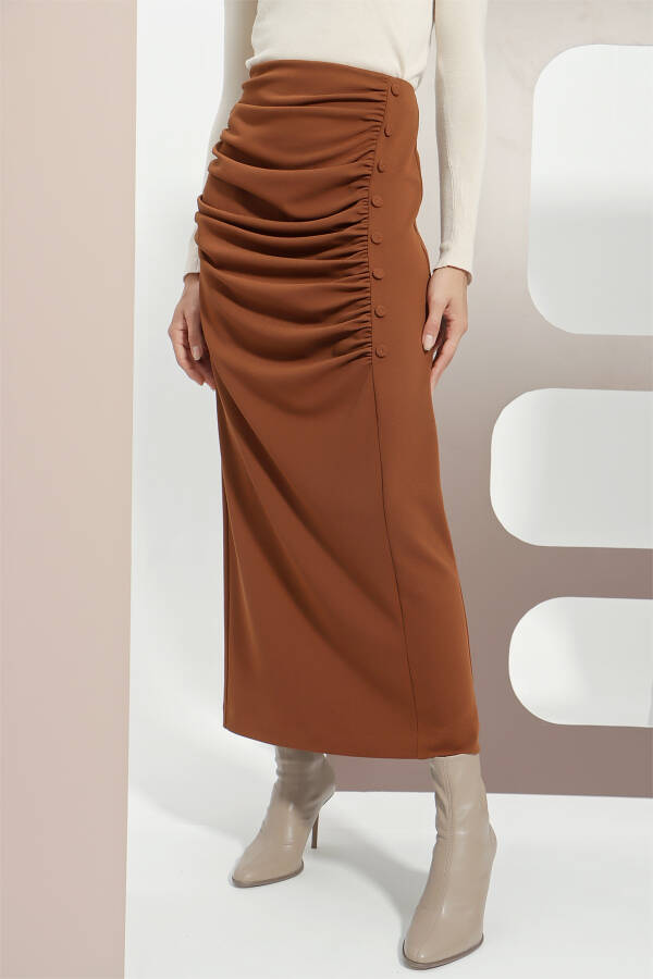 Taba Drapeli Etek - 4