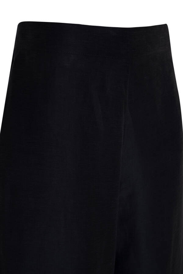 Lacivert Rahat Kesim Keten Pantolon Etek - 3