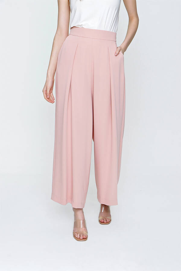 Pudra Cep Detaylı Pantolon Etek - 2