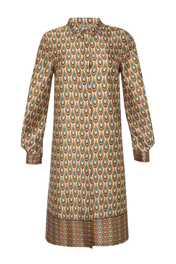 Yeşil Desenli Tunik - 1