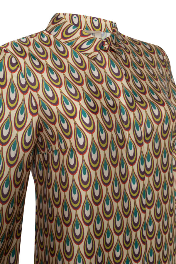 Yeşil Desenli Tunik - 3