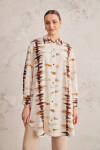 Bej Batik Desen Tunik - 1