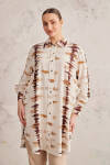 Bej Batik Desen Tunik - 3