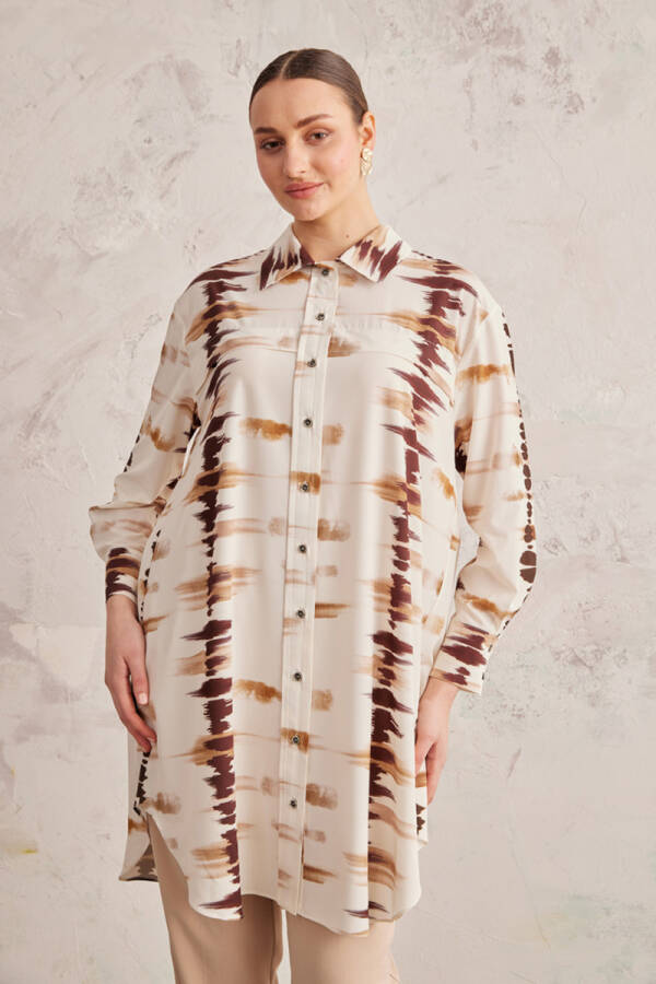 Bej Batik Desen Tunik - 3