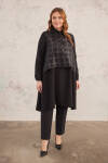 Siyah Organze Detaylı Tunik - 4