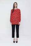 Kırmızı Desenli Tunik - 1