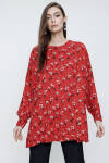 Kırmızı Desenli Tunik - 4