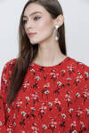 Kırmızı Desenli Tunik - 5