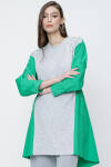 Yeşil Koton Garnili Tunik - 3
