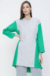 Yeşil Koton Garnili Tunik - 5
