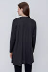 Siyah Uzun Kollu Jüpon Tunik - 5