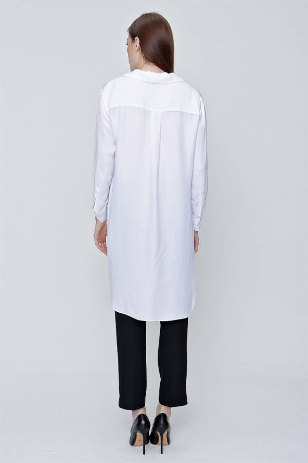 Beyaz Lyocel Tunik - 6