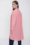 Pembe Kolları Düğme Detaylı Tunik - 7