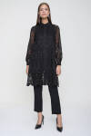 Siyah Dantel Tunik - Aker