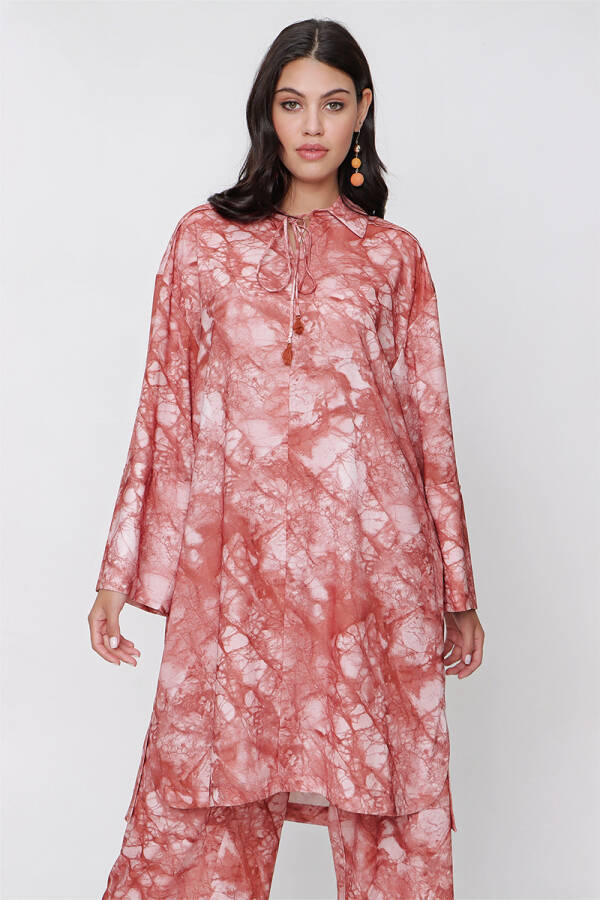 Tarçın Batik Desen Tunik - 1