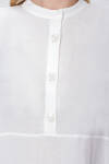 Ekru İşleme Detaylı Yanları Bağcıklı Tunik - 4