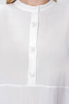 Ekru İşleme Detaylı Yanları Bağcıklı Tunik - 2