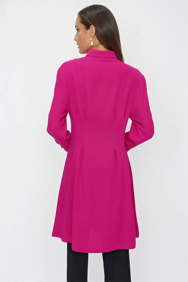 Fuşya Belden Oturan Tunik - 6