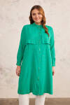 Yeşil Rüzgarlık Detaylı Tunik - 3