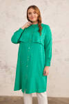Yeşil Rüzgarlık Detaylı Tunik - 4