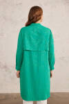Yeşil Rüzgarlık Detaylı Tunik - 6