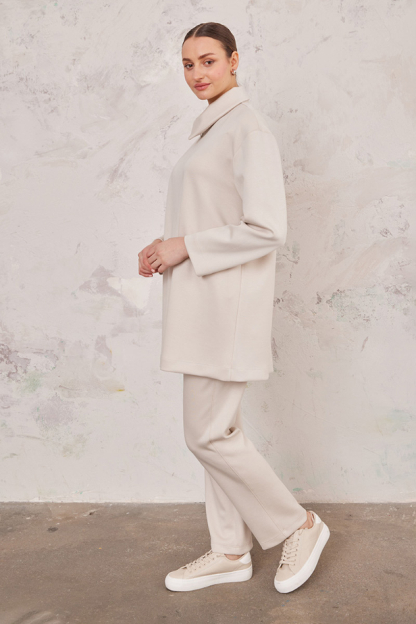 Taş Fermuar Detaylı Sweat - 4