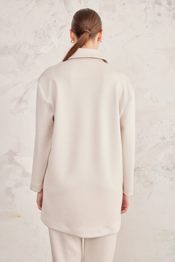 Taş Fermuar Detaylı Sweat - 7