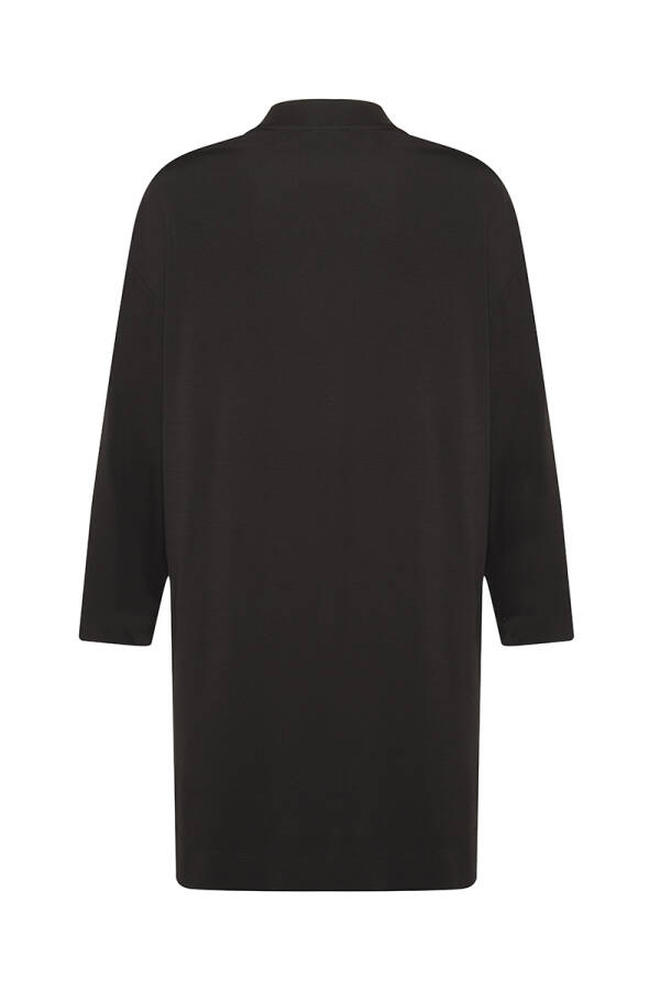 Siyah Fermuar Detaylı Spor Tunik - 3