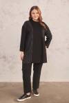 Siyah Fermuar Detaylı Spor Tunik - 4