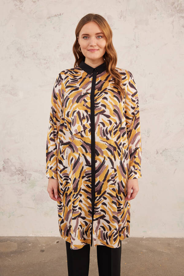 Hardal Desenli Tunik - 4