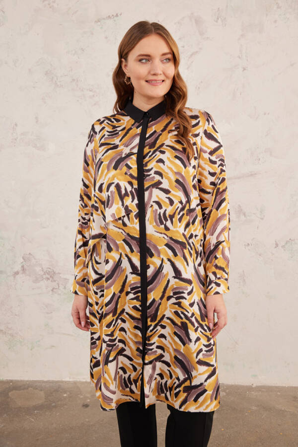 Hardal Desenli Tunik - 3