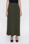 Yeşil Esnek Kumaş Etek - 3