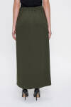 Yeşil Esnek Kumaş Etek - 5