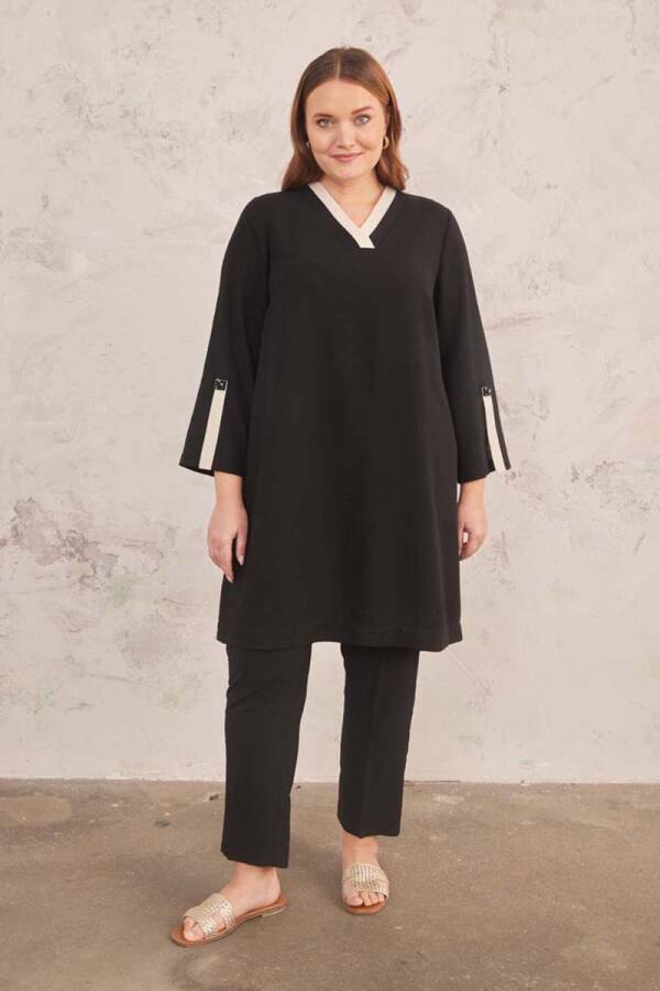 Siyah Garnili Tunik - 3