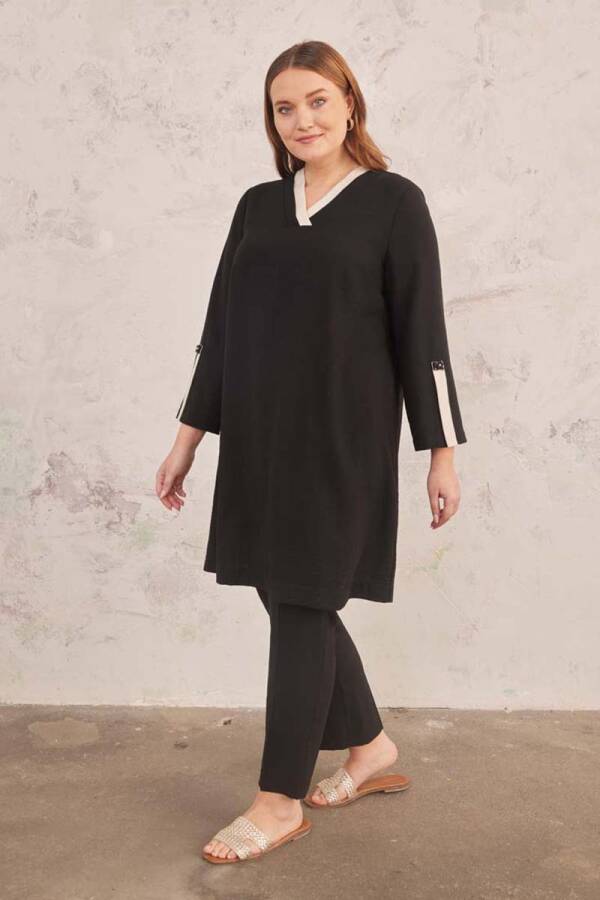 Siyah Garnili Tunik - 4